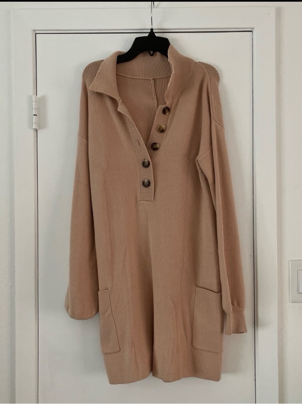 Cozy Button-Front Romper NWOT